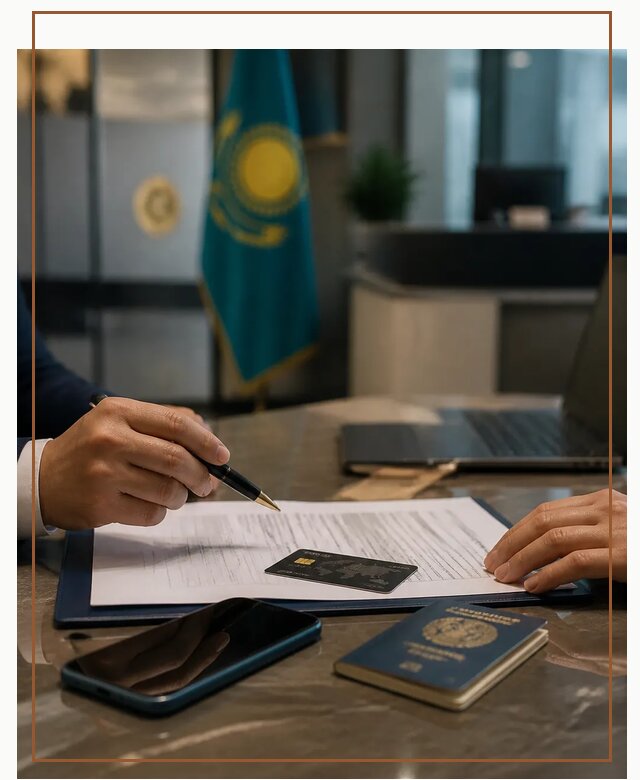 Открытие счета и банковской карты в Казахстане в Шуе
